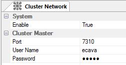 Cluster Master setting